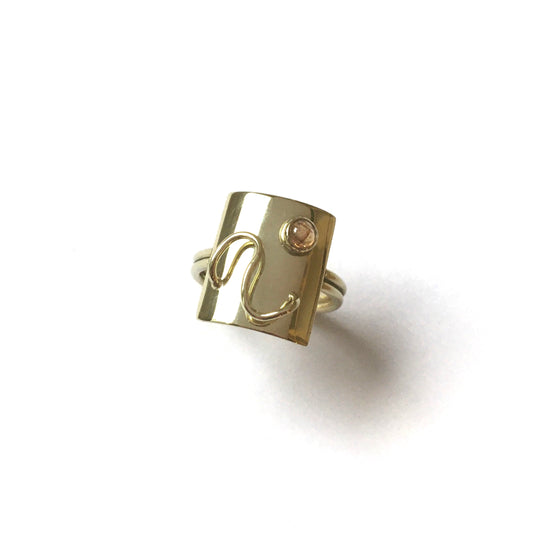 Gouden ring met spessartien