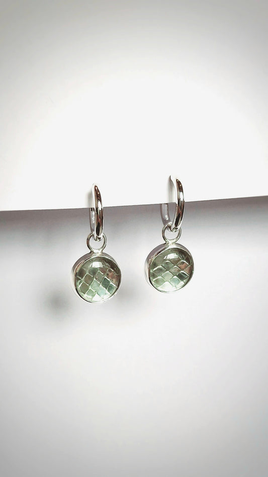 Groene kwarts oorbellen